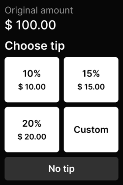 Both predefined tipping options