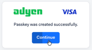 Passkey created