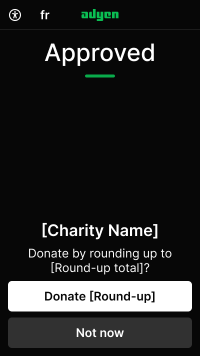 Round-up screen