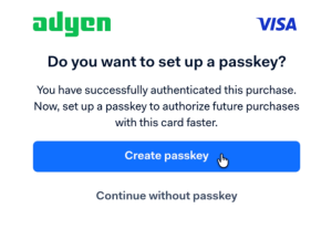 Create passkey
