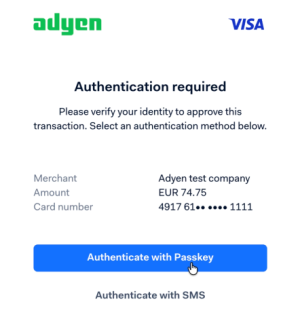 Choose authentication method