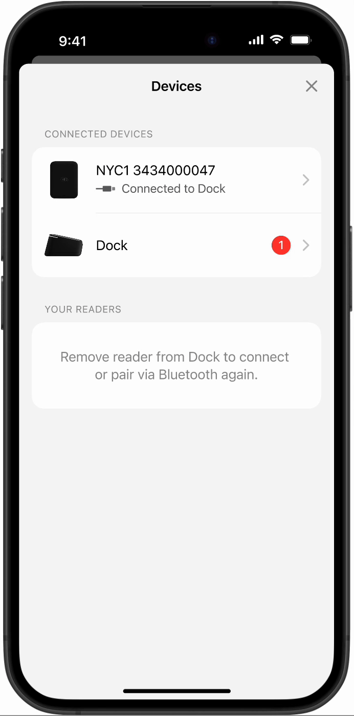 The firmware update flow shows how to install an available update on an NYC1 dock.