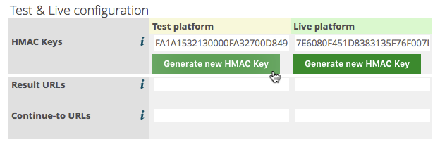 Generate HMAC keys